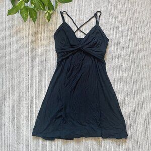 Y2k Express black babydoll dress